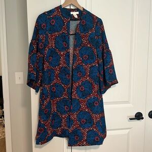 NWOT H&M Oversized Floral Open Cardigan Size XS
